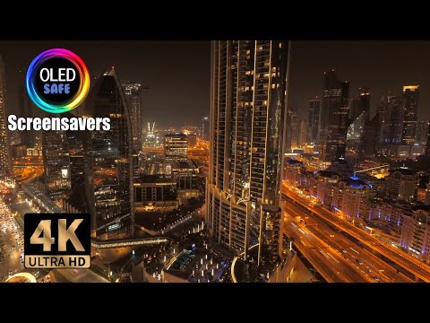 Night City Jazz Screensaver Episode 2 - 10 Hours - 4k - OLED Safe - No Burn-in