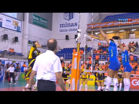 Minas 3 X 2 Rio do Sul Superliga Feminina de Vôlei Lances e Tie Break Completo 12.03.2016