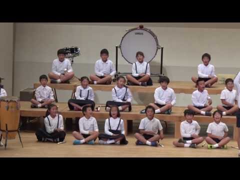 にじ 明日があるさ インドネシア民謡ケチャ 野間小学校第58回中種子町学校音楽祭での合唱・合奏