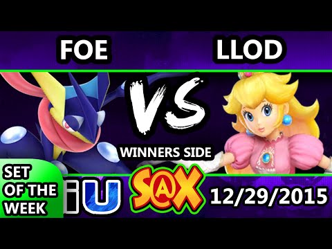 S@X 130 - Foe (Toon Link, Greninja) Vs. lloD (Pac-Man, Peach) SSB4  - Smash Wii U - Smash 4