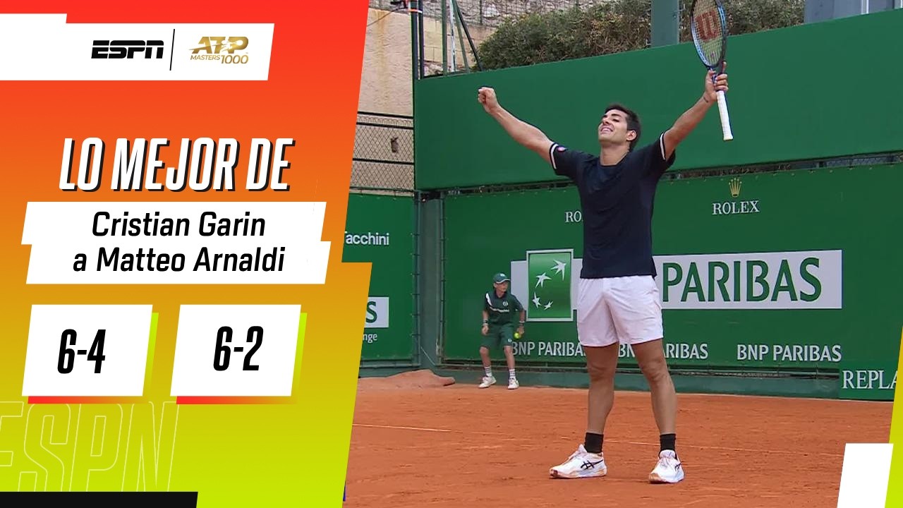 GARIN DERROTÓ A ARNALDI Y SE METIÓ EN SEGUNDA RONDA DE MONTE CARLO | RESUMEN