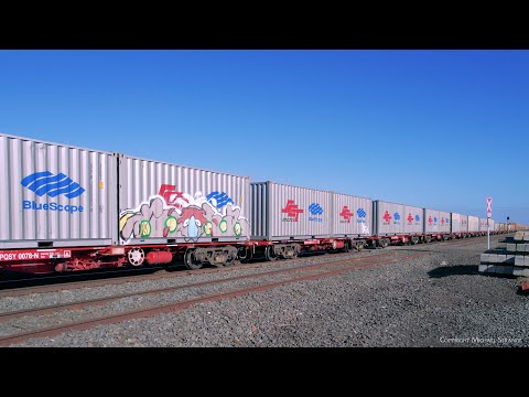 SCT 5MP9 Mixed Freight Train Slow Arrival At Gheringhap (26/5/2023) - PoathTV Railways