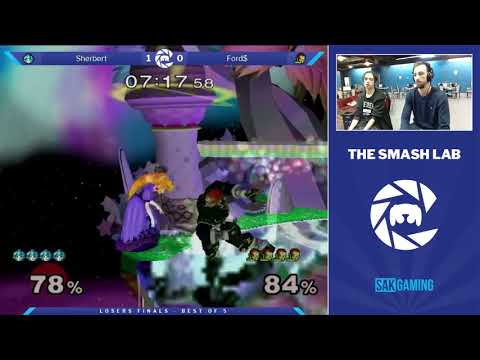 The Smash Lab 109 Losers Finals - Sherbert (Peach) vs Ford$ (Ganondorf)