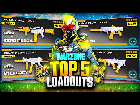 the TOP 5 *BROKEN* META Loadouts in Warzone (Warzone BEST Loadouts)