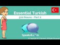 Turkish 101 - Common Words & Phrases - Level One500 Turkish Nou