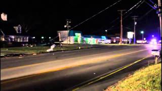 preview picture of video 'Car takes out pole on Lincoln Highway in Lancaster County, PA'
