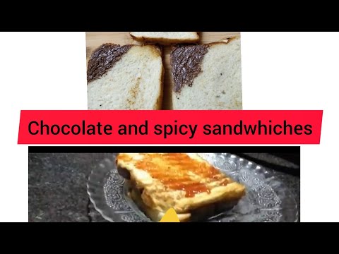 Quick bread recipes | chocolate and spicy sandwhich | 😋yummy😋