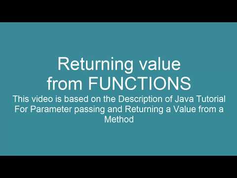 Java Tutorial For Beginners Part _11 Returning Value Form Function Tutorial Step By Step
