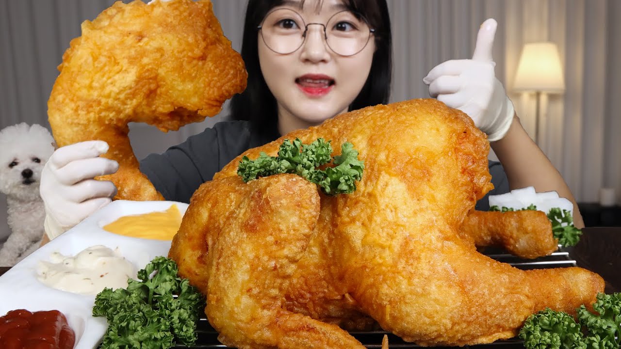 겉바속촉 육즙폭탄 통닭 먹방🍗Crispy Whole Fried Chicken Mukbang ASMR