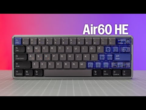 Nuphy Air60 HE - Bàn phím Low-profile cho gamer đầu tiên sử dụng Switch từ tính có cảm biến HE