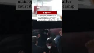 Turkish riot police storm opposition offices after leaders ousted. #Tu