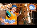 Blippi Learns About Horses At The Ranch Animal Videos For Kids