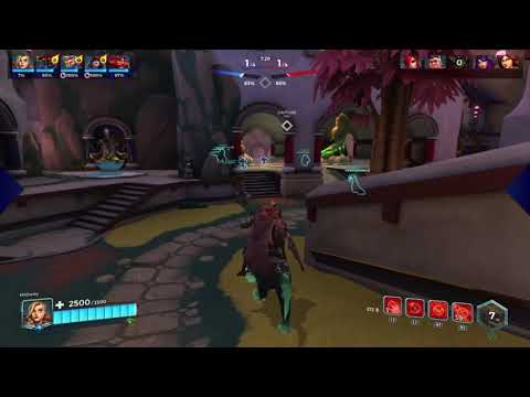 Half decent ranked match using damage reduction tyra -PS4 Paladins