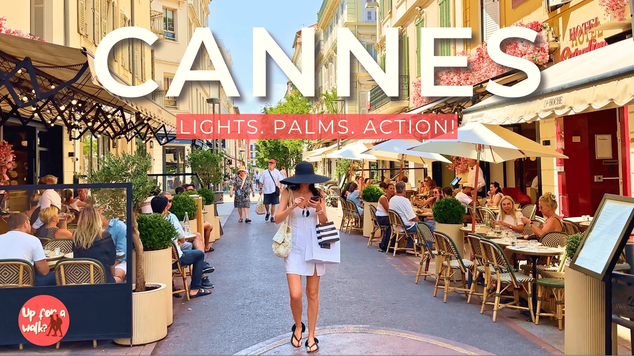 Immersive street-level walking tour through Cannes, France, showcasing authentic urban landscapes, local architecture, and the vibrant atmosphere of the city's neighborhoods