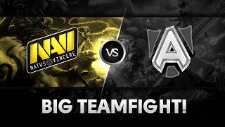 Big teamfight by Na`Vi vs Alliance @ Starladder X