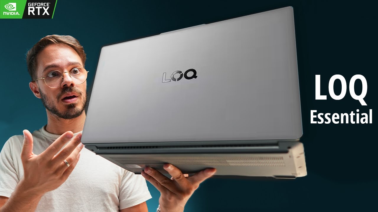 Miniatura da avaliação em vídeo de Notebook Gamer Lenovo LOQ 83MES00100 Intel Core i5-12450HX RTX 3050 15.6 polegadas