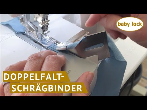 Covern mit baby lock - Doppelfaltschrägbinder