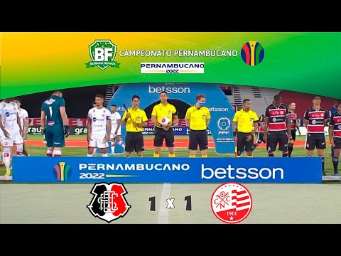 Santa Cruz 1 x 1 Náutico | Campeonato Pernambucano 2022 | Lances dos Gols | Barrinha Fechada