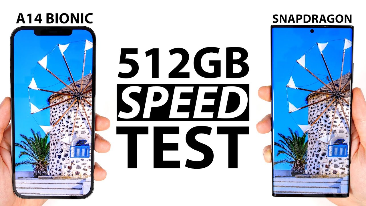 iPhone 12 Pro Max vs Note 20 Ultra Speed Test! (512GB vs 512GB Snapdragon)