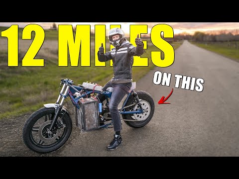 Riding the ELECTRIC CAFE RACER for 12 Miles (First Extended Test)