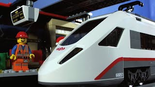 LEGO City Скоростной пассажирский поезд 60051 - відео 1