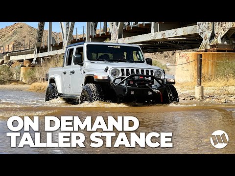 Water Crossing a Jeep Gladiator or Wrangler with an ACCUAIR Air Suspension System