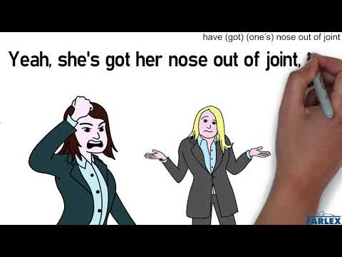 have (got) (one's) nose out of joint