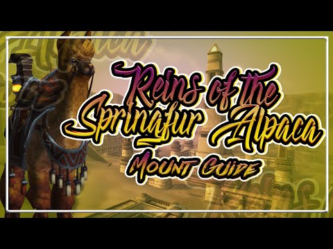 How to get: Springfur Alpaca Mount│Battle for Azeroth