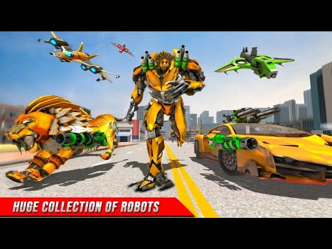 Robot Games: Lion Car Transformation    2021  Android Game Play #1 Video