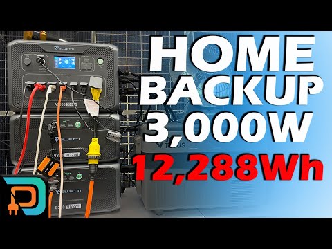 Easy Solar Power Home Backup - Bluetti AC300 + B300 Review