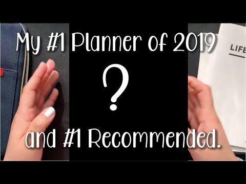 MY #1 PLANNER OF 2019 AND THE PLANNER I RECOMMEND TO ANYONE FOR 2020 Video