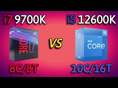 i5 12600K vs i7 9700K - Benchmark and test in 7 Games 1080p