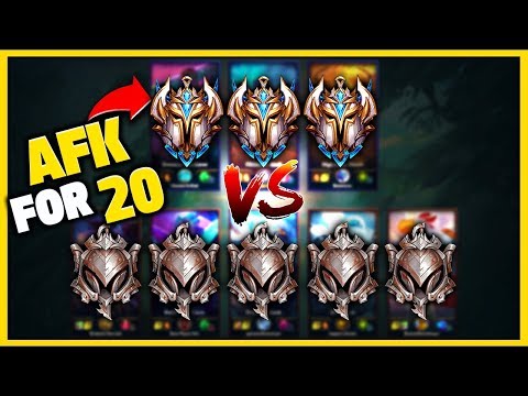 *3 PROS VS 5 IRON* BUT THE PROS HAVE TO AFK FOR 20 MINUTES (FT. BUNNYFUFUU) - TheGlacierr