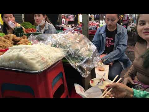 Khmer Foods and Market Tour at BKK Market | Fresh Foods and Snacks | Cambodian Daily livelihood