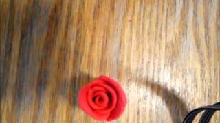 How to make a rose out of clay