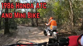 A Mini Bike And A 1986 ATC 250R At Croom