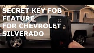 14-18 Secret Chevy Silverado Roll Windows Down with Key Fob