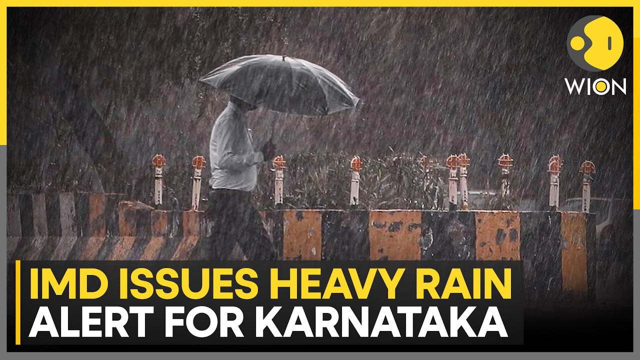 Heavy Rain Alert: IMD Issues Heavy Rain Alert for Karnataka | Kalaburagi Hit by 30-Minute Hail Burst