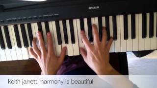 Keith Jarrett  Stella by starlight piano voicing introduction part harmony キースジャレット のピアノ ハーモニー