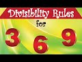 Divisibility Rules For 3 6 And 9 3 Shortcuts In 3 Minutes