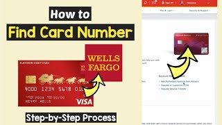 Find Card Number Wells Fargo App | View Wells Fargo Credit Card