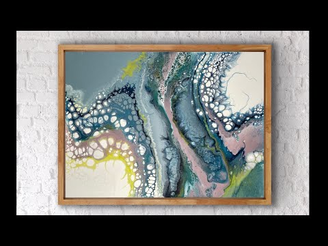Exciting Pearl Cell Dutch Pour Combo Abstract Acrylic Pour Tutorial | Fluid Art Therapy