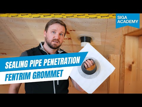Effortlessly Seal Pipe Penetrations Using SIGA Fentrim Grommet