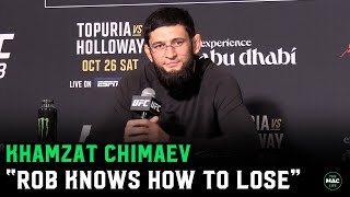 Download lagu Khamzat Chimaev: “Robert Whittaker knows how to lose; I don’t” mp3