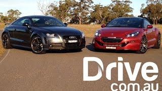 Peugeot RCZ-R v Audi TT Video Comparison | Drive.com.au