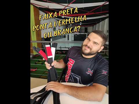 Faixa Preta ponta vermelha ou branca?