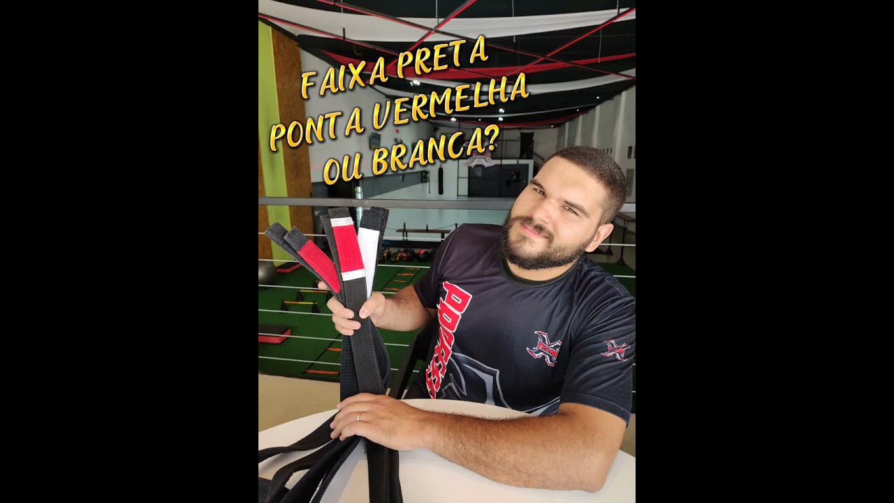 Faixa Preta ponta vermelha ou branca?