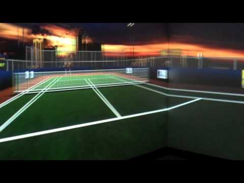Virtual 3 D Tennis at I2R Lab in Singapore - August 2010