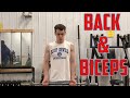 TRACK OR BASEBALL?|Back and Biceps Workout