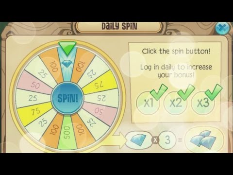 Animal Jam | HOW TO GET DIAMONDS ON THE DAILY SPIN